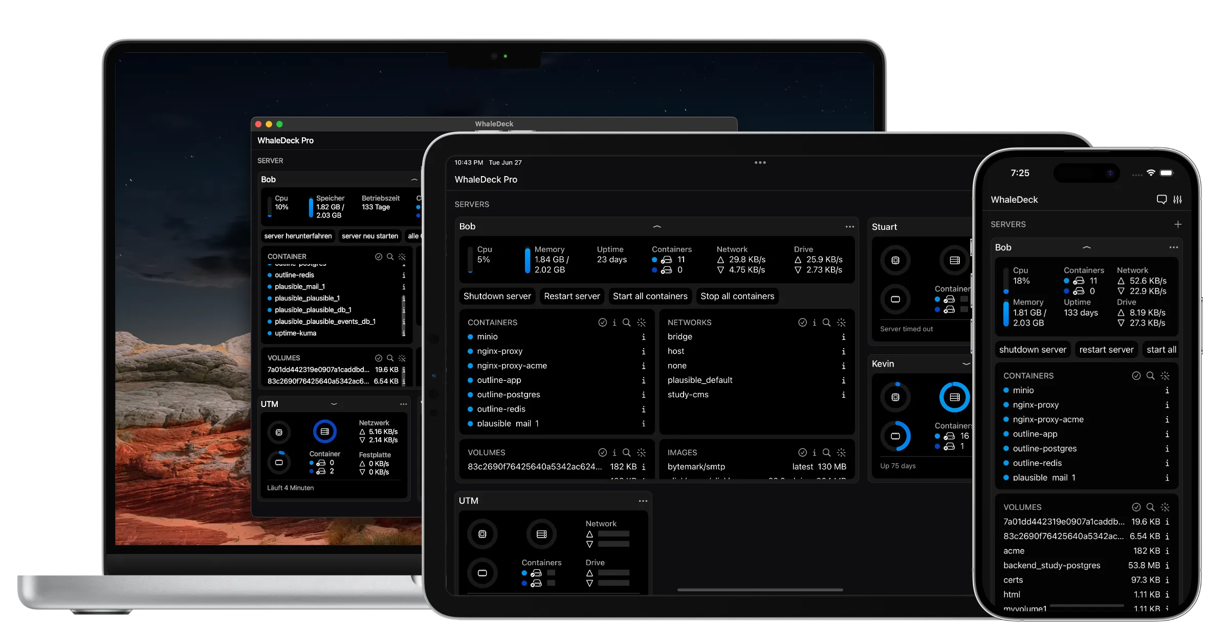 WhaleDeck on iPhone, iPad, and Mac