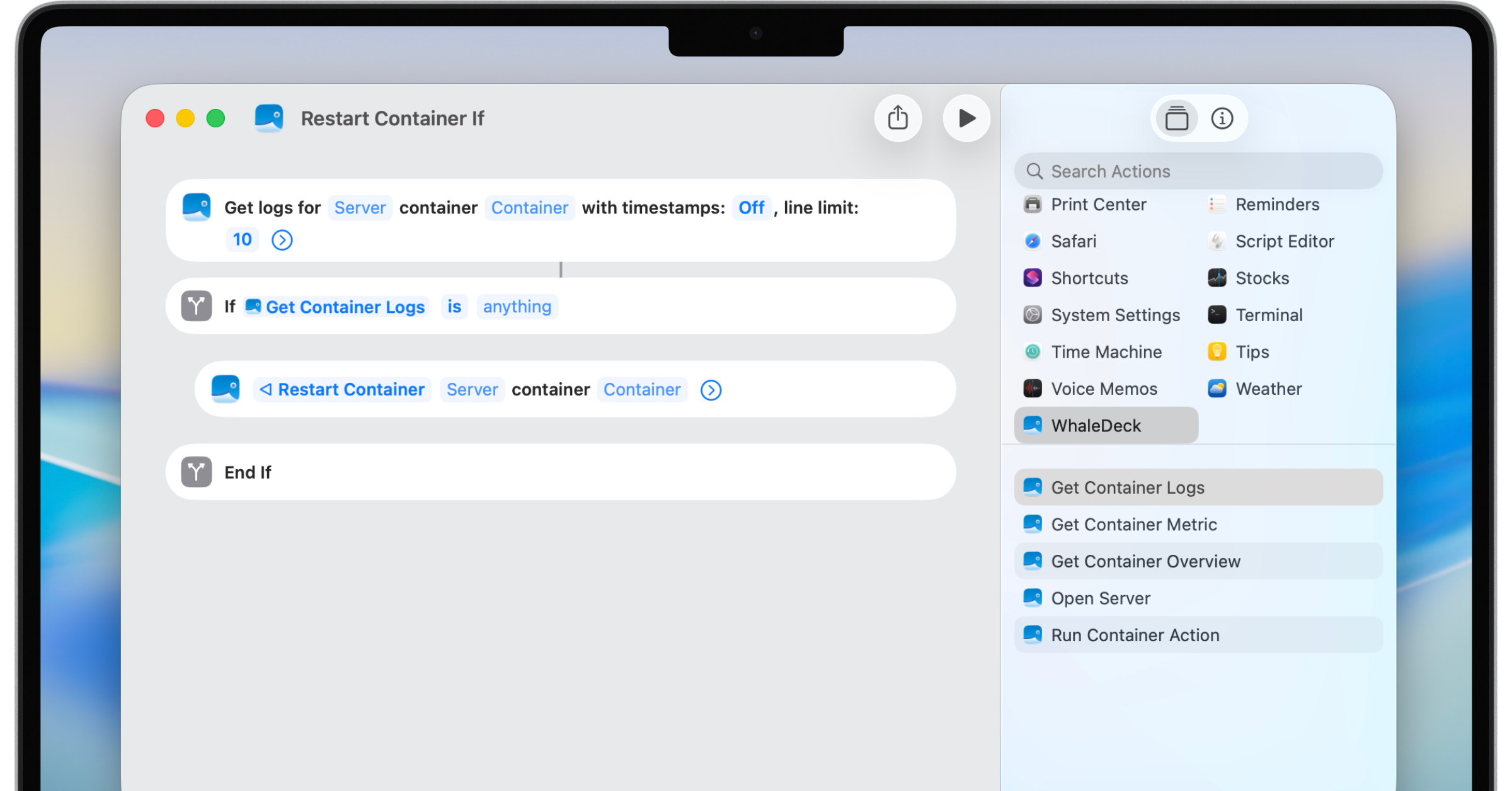 Shortcuts automation